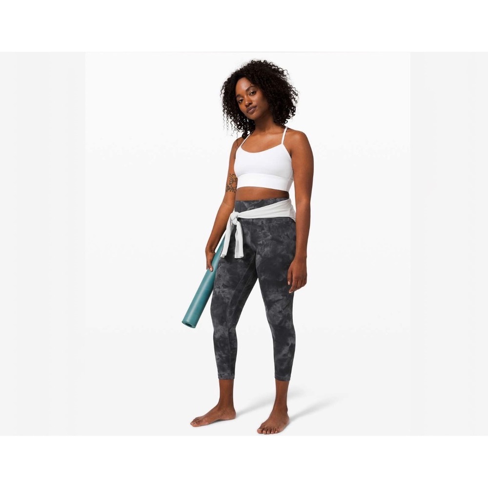 J11 Lululemon Align High-Rise 25" Nulu Diamond Dye Graphite Grey Bronze Green 4